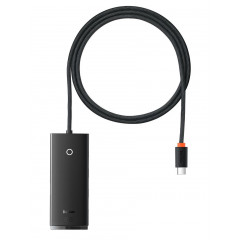 USB-хаб Baseus Lite Series 4-in-1 (Type-C to 4xUSB 3.0 1m black WKQX030401
