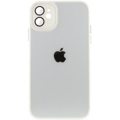 Silicone Case 9D-Glass Mate Box iPhone 12 (White)