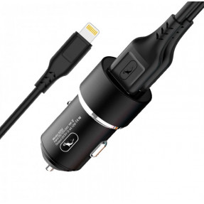 АЗП Sky Dolphin SZ02+Micro USB 2.4A (Black)