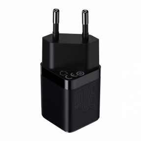 Мережевий зарядний пристрій Baseus Gan3 Fast Charger Type-C 30W (CCGN010101) Black