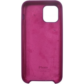 Чохол Silicone Case iPhone 12/12 Pro (бордовий)