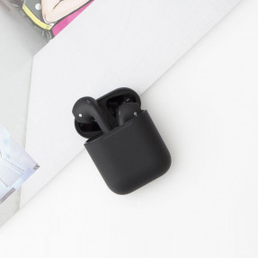 TWS навушники Apple AirPods 2 (Copy) with Wireless Charging Case (Black)