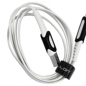 Мережевий зарядний пристрій Konfulon C27 USB 3.0 A (White) + Lightning