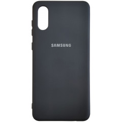 Чохол Silicone Case Samsung A02 (чорний)
