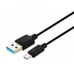 Кабель Celebrat CB-09m Security Micro USB (чорний) 1м