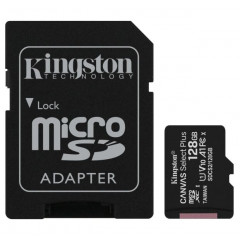 Карта пам'яті Kingston micro SDXC UHS-I 100R A1 128gb (10cl) + адаптер