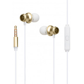 Вакуумні навушники-гарнітура Celebrat D5 (Gold)