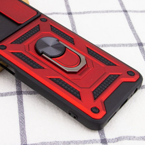 Чохол Camshield Serge Ring + підставка Xiaomi Redmi 9 (червоний)