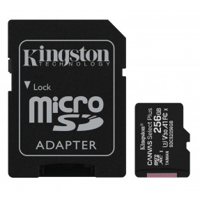 Карта пам'яті Kingston micro SDXC UHS-I 100R A1 256gb (10cl) + адаптер
