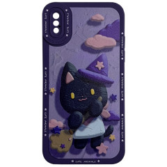 Case Cute Animals for iPhone XR (Purple)