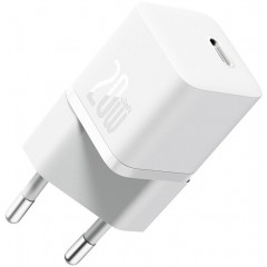 Мережевий зарядний пристрій СЗУ Baseus Gan5 Fast Charger Type-C 20W (CCGN050102) White