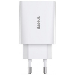 Мережевий зарядний пристрій Baseus Speed Mini PD 20W Type C (White) CCFS-SN02
