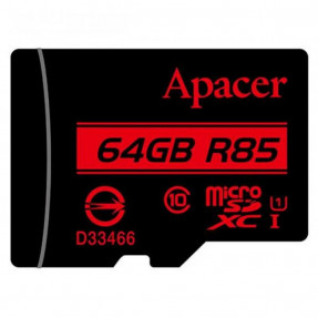Карта пам'яті Apacer micro SDXC UHS-I 85R 64gb (10cl) + adapter