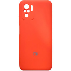 Чехол Silicone Case Xiaomi Redmi Note 10/ Note 10S (оранжевый неон)