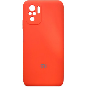 Чoхол Silicone Case Xiaomi Redmi Note 10/ Note 10S/Poco M5s (оранжевий неон)
