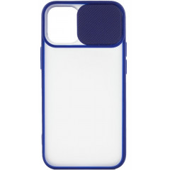 Чохол Camshield TPU матовий iPhone 12 Pro Max (синій)