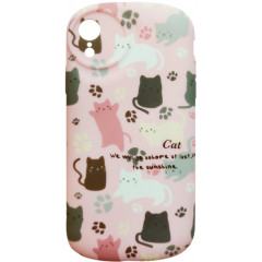Case Pink Cat Camera Protection for iPhone XR