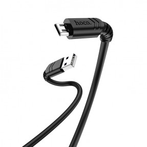 Кабель Hoco X62 Fortune Micro USB 2.4A (Black) 1м