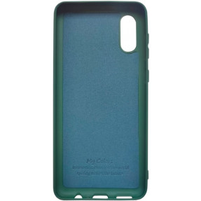 Чохол Silicone Case Samsung A02 (темно-зелений)