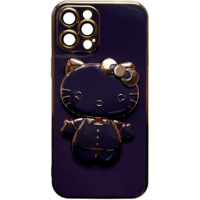 Чохол + підставка Hello Kitty iPhone 11 Pro Max (Deep Purple)