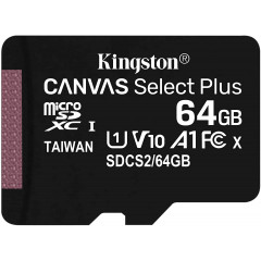 Карта пам'яті Kingston Canvas Select Plus A1 micro SD 64gb (10cl)