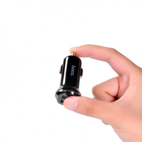 Автомобільний зарядний пристрій Hoco Z1 (5V-2.1 mAh) (чорний) Micro USB