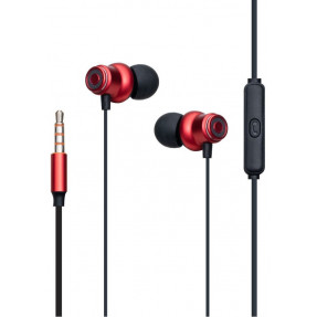 Вакуумні навушники-гарнітура Celebrat D5 (Red)