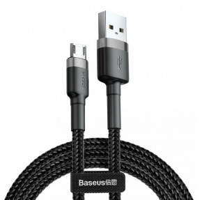 Кабель Baseus Cafule USB for Micro 2.4A 0.5 m CAMKLF-AG1 (Grey-Black)