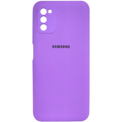 Чохол Silicone Case Samsung Galaxy A03s (пурпурний)