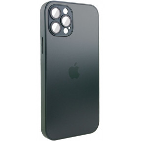 Silicone Case 9D-Glass Box iPhone 12 Pro (Cangling Green)