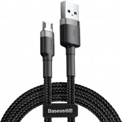 Кабель Baseus Cafule USB for Micro 2.4A 1m CAMKLF-BG1 (Grey/Black)