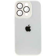 Silicone Case 9D-Glass Mate Box iPhone 12 Pro Max (White)