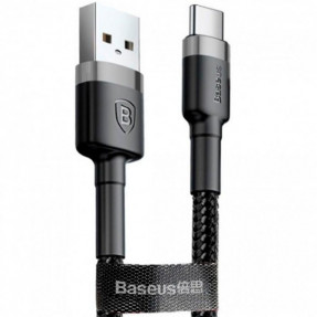 Кабель Baseus Cafule USB for Type-C 3A 1m CATKLF-BG1 (Gray)