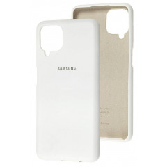 Чехол Silicone Case Samsung A12 (белый)