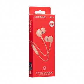 Вакуумні навушники-гарнітура Borofone BM34 (Pink)