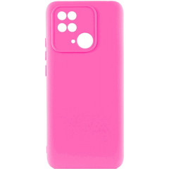 Чохол Silicone Case Xiaomi Redmi 10C (яскраво рожевий)