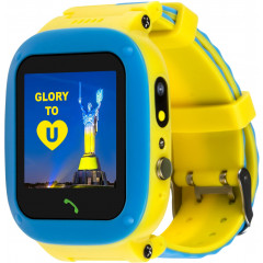 Дитячий розумний годинник AmiGo GO004 Glory Splashproof Camera LED (Blue-Yellow)