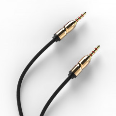 AUX кабель 3.5mm (метал) 1м (чорний)