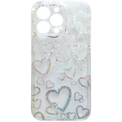 Case Laser TPU for iPhone 12 Pro Max (Hearts)