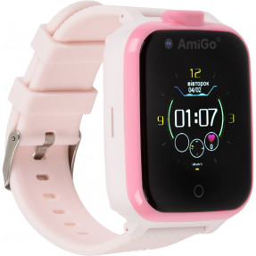Дитячий розумний годинник AmiGo GO006 GPS 4G WIFI  (Pink)
