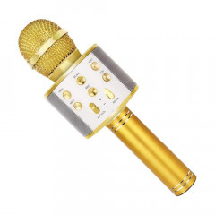 Безпровідний мікрофон караоке Profit WS-858  (Gold)