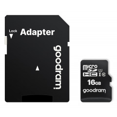 Карта пам'яті Goodram micro SDHC UHS-I 16gb (10cl) +adapter M1AA-0160R12