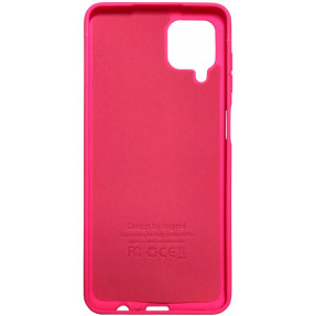 Чохол Silicone Case Samsung A12 (яскраво рожевий)