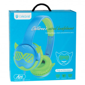 Навушники накладні дитячі Celebrat A25 (Green)