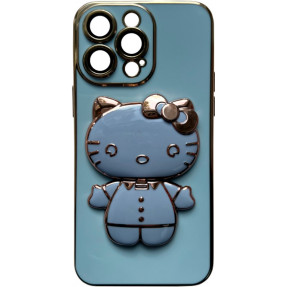 Чохол + підставка Hello Kitty iPhone 11 Pro Max (Light Blue)