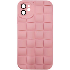 Чохол Weaving+Glass Camera for iPhone 12 (Pink)