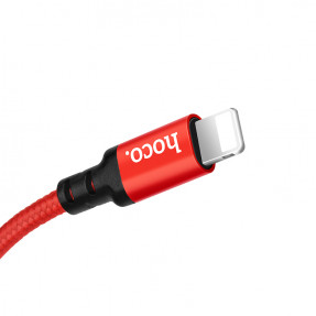 Кабель Hoco X14 Times Speed ​​Lightning (червоно-чорний) 1м
