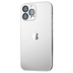 Silicone Case 9D-Glass Box iPhone 11 Pro Max (White)