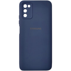 Чохол Silicone Case Samsung Galaxy A03s (темно-синій)
