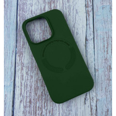 Чохол Silicone Case WSms + MagSafe iPhone 11 Pro Max (хакі)